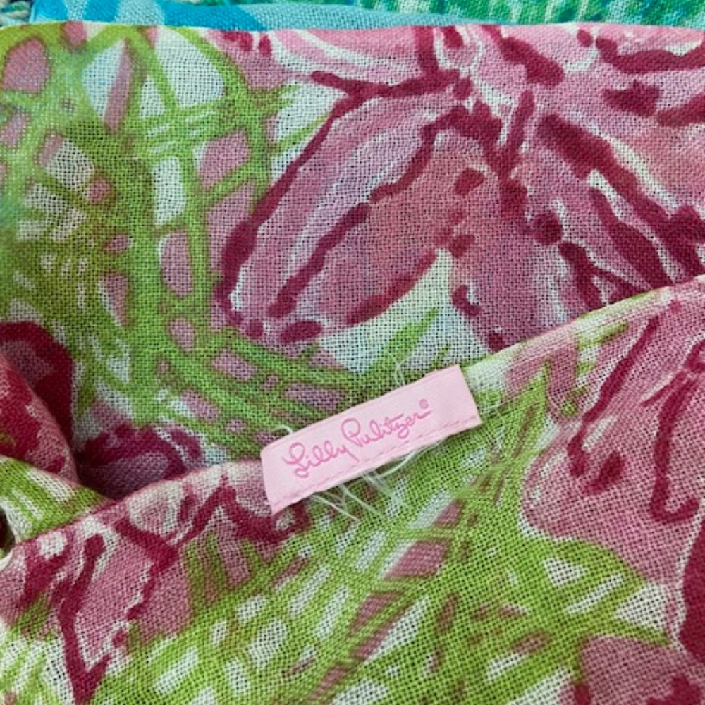 Set of 5 Lilly Pulitzer Murfee Scarves / Wraps
